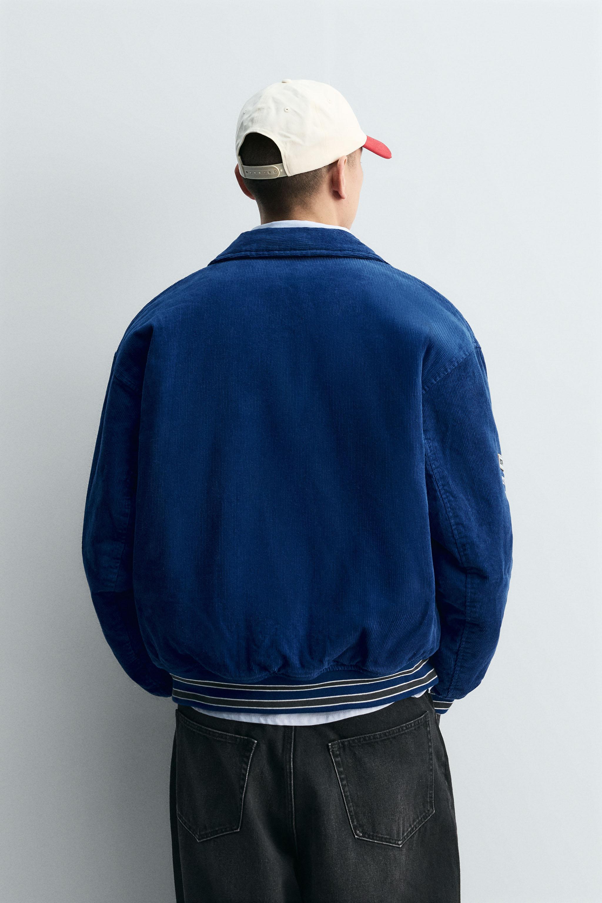 CORDUROY EMBROIDERED PATCH JACKET